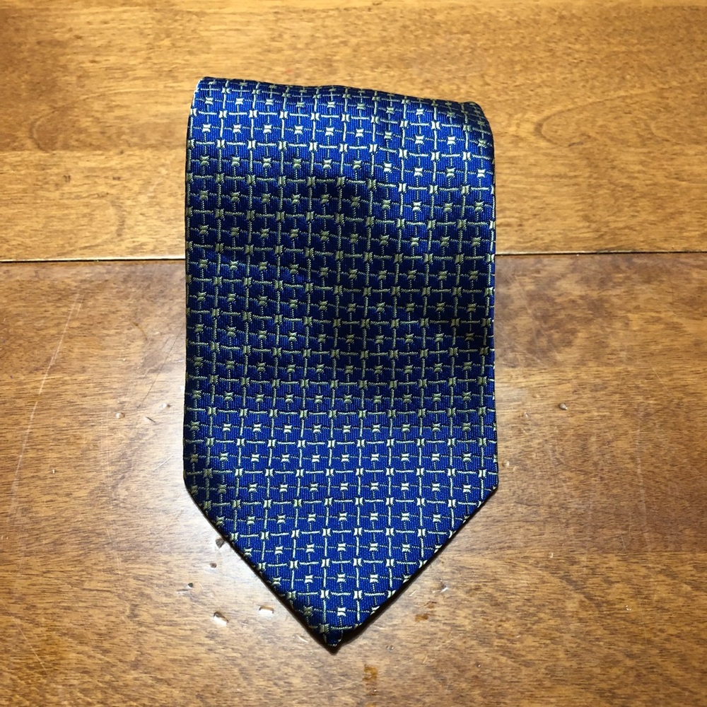 Blue and Gold Gianni Versace Silk Tie